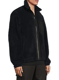 Faux-Sherpa Zip-Up Jacket