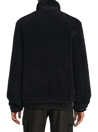 Faux-Sherpa Zip-Up Jacket