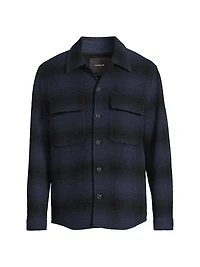 Plaid Splittable Shirt Jacket