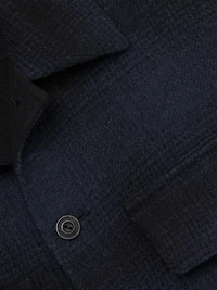 Plaid Splittable Shirt Jacket