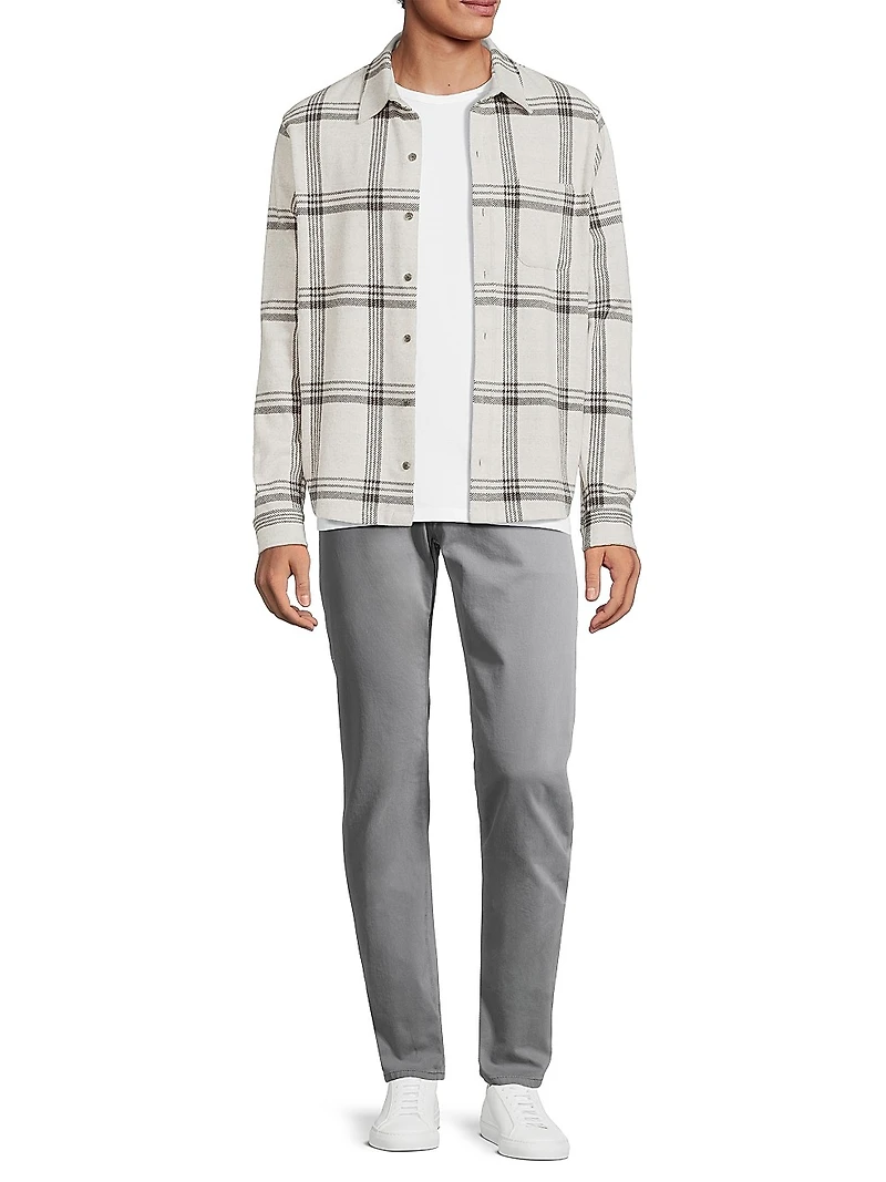 Checked Cotton-Blend Shirt