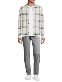 Checked Cotton-Blend Shirt