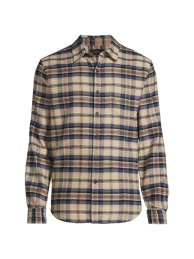 Hasley Plaid Button-Front Shirt