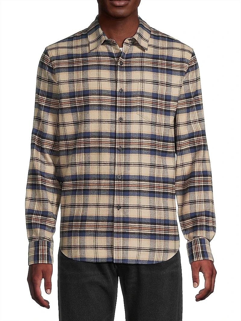Hasley Plaid Button-Front Shirt
