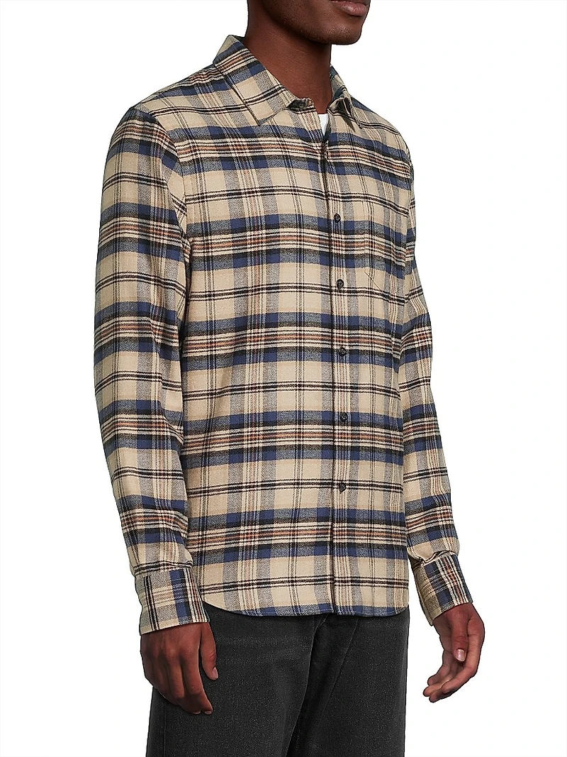 Hasley Plaid Button-Front Shirt