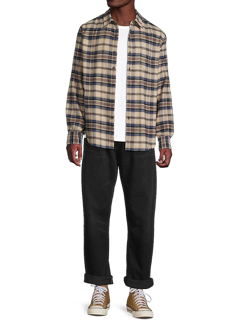 Hasley Plaid Button-Front Shirt