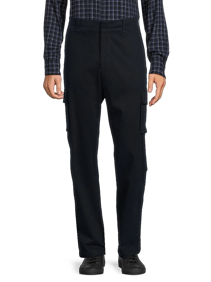 Cotton-Blend Cargo Pants