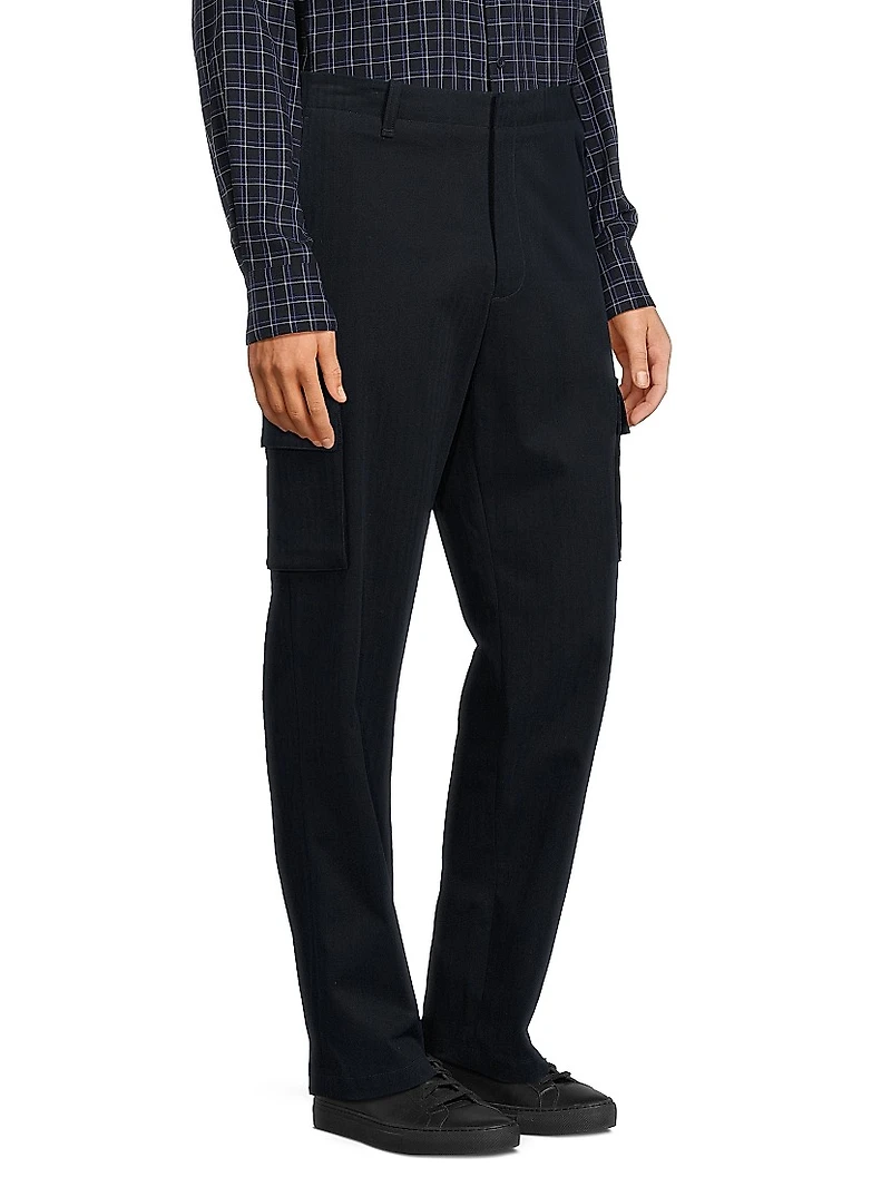 Cotton-Blend Cargo Pants