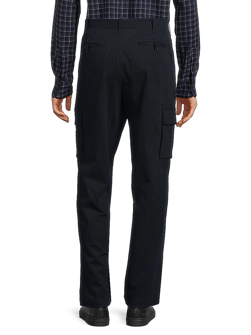 Cotton-Blend Cargo Pants