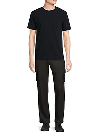 Wool-Blend Flannel Cargo Pants