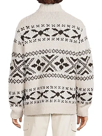 Fair isle-Style Wool-Blend Knit Sweater