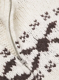 Fair isle-Style Wool-Blend Knit Sweater