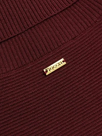 Celeste Rib-Knit Sleeveless Turtleneck Sweater