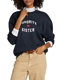 Favorite Sister Heart Logo Sweatshirt