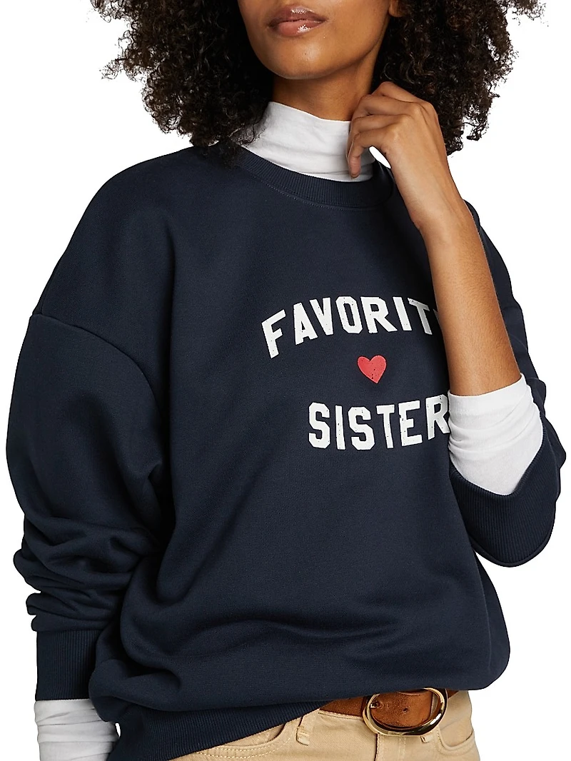 Favorite Sister Heart Logo Sweatshirt