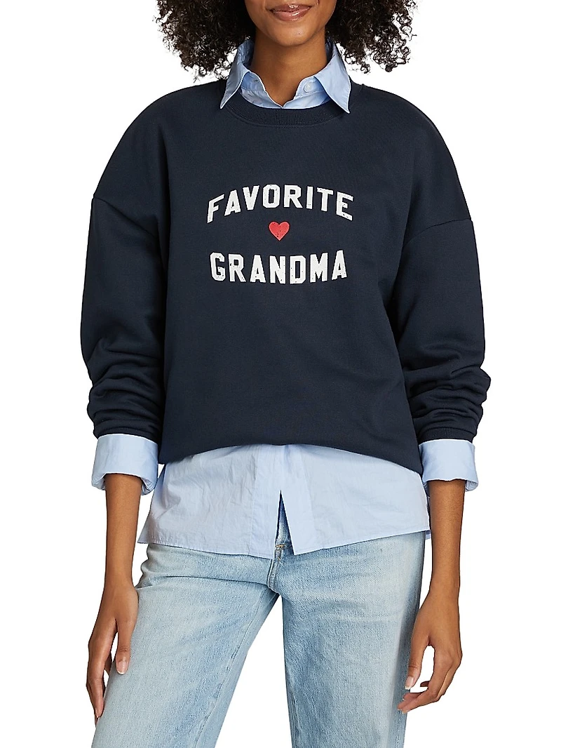 Favorite Grandma Heart Logo Sweatshirt