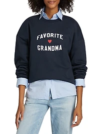 Favorite Grandma Heart Logo Sweatshirt