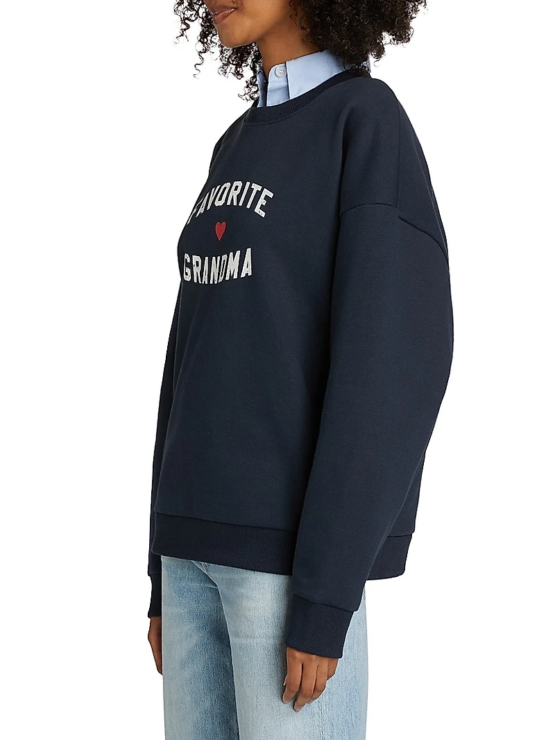 Favorite Grandma Heart Logo Sweatshirt
