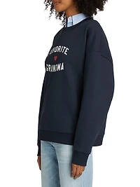 Favorite Grandma Heart Logo Sweatshirt