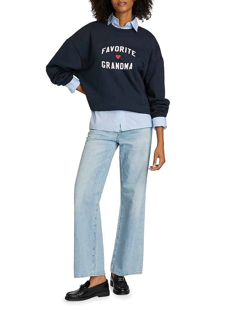 Favorite Grandma Heart Logo Sweatshirt