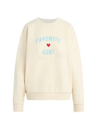 Favorite Aunt Heart Logo Sweatshirt