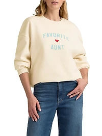 Favorite Aunt Heart Logo Sweatshirt
