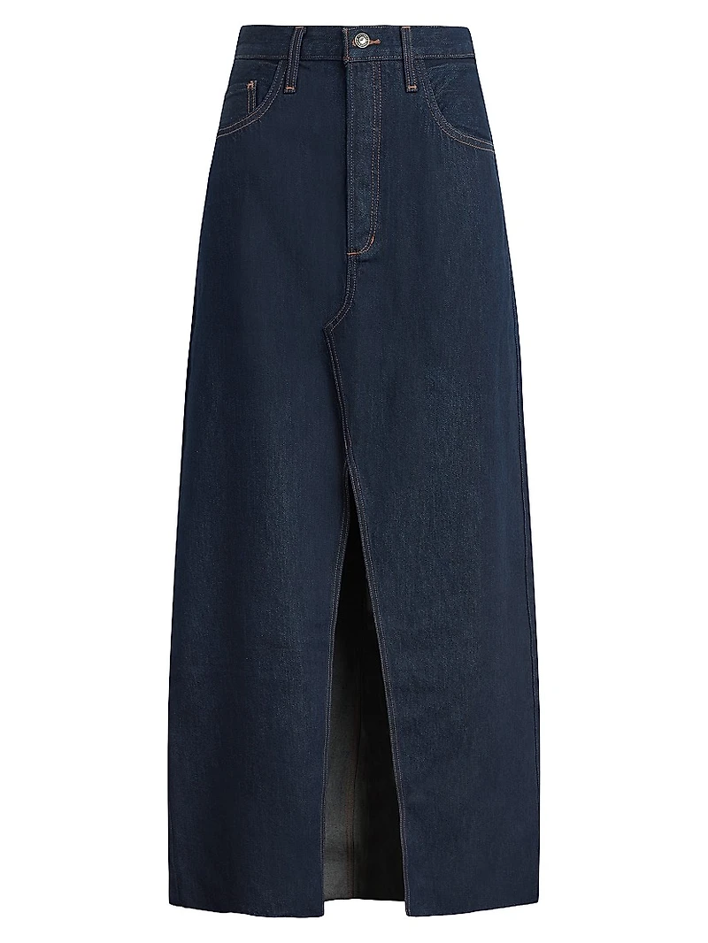Sunny Denim Maxi Skirt