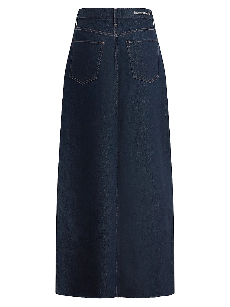 Sunny Denim Maxi Skirt