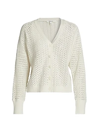 Audrey Cotton V-Neck Cardigan