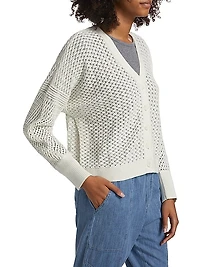 Audrey Cotton V-Neck Cardigan
