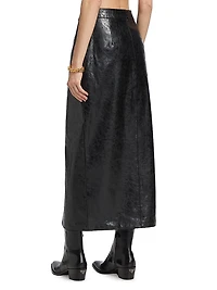 Yvette Faux-Leather Maxi Skirt