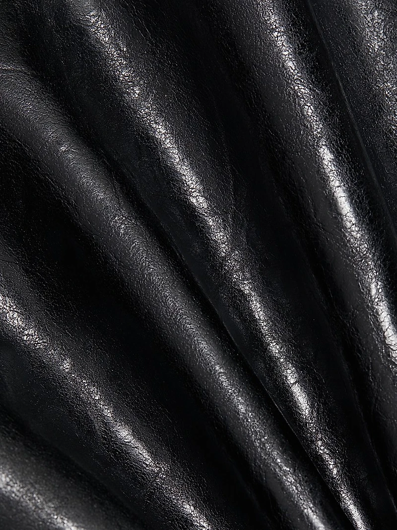 Yvette Faux-Leather Maxi Skirt