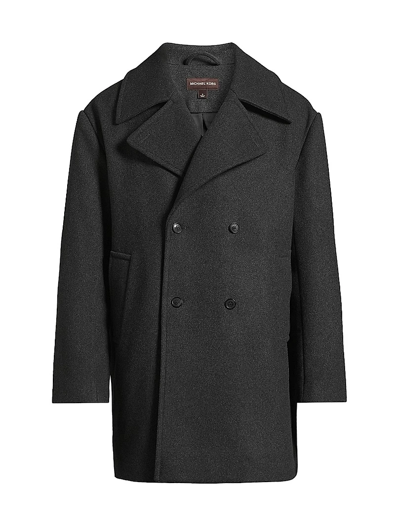 Oversized Wool Peacoat