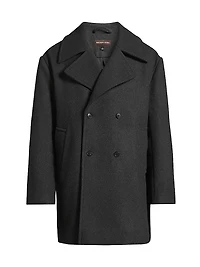 Oversized Wool Peacoat