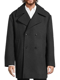 Oversized Wool Peacoat