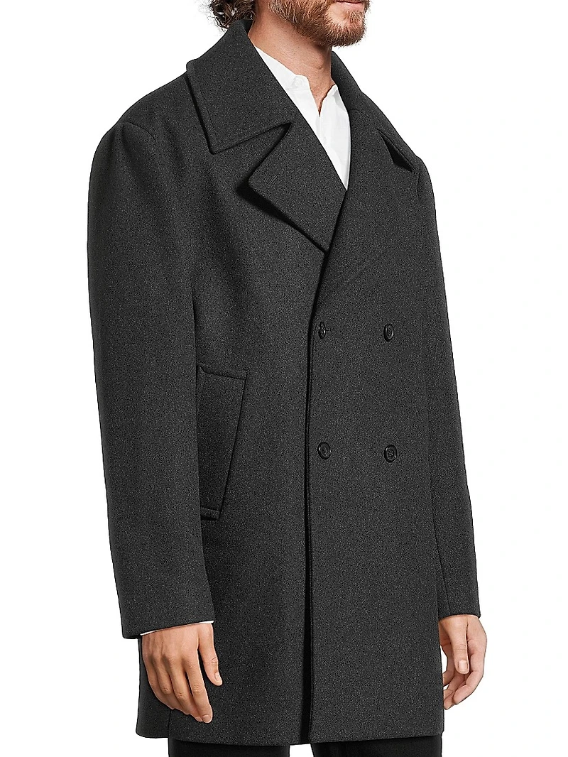 Oversized Wool Peacoat