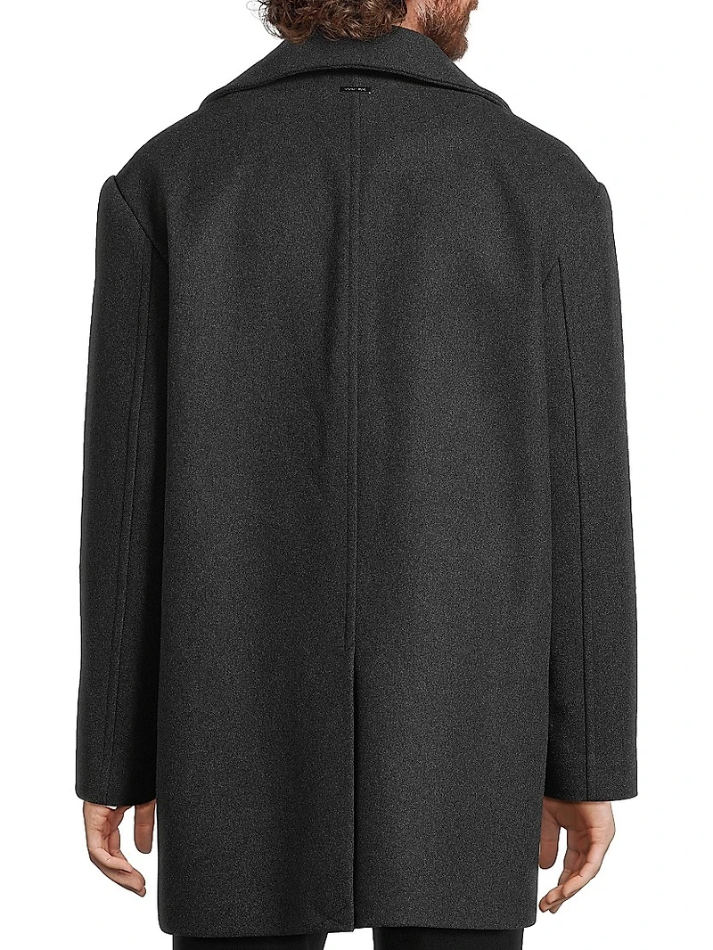 Oversized Wool Peacoat