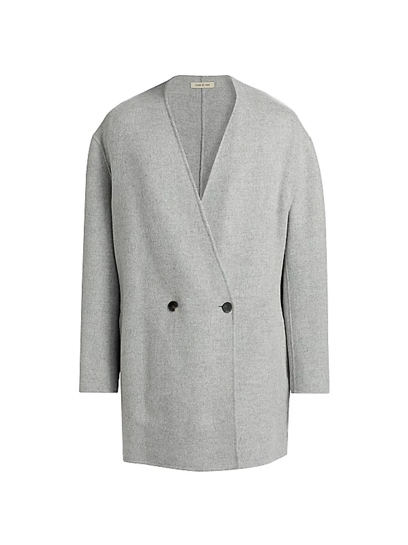 Relaxed Lapelless Blazer