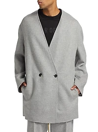 Relaxed Lapelless Blazer