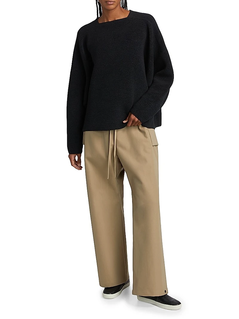 Ottoman Straight Neck Sweater
