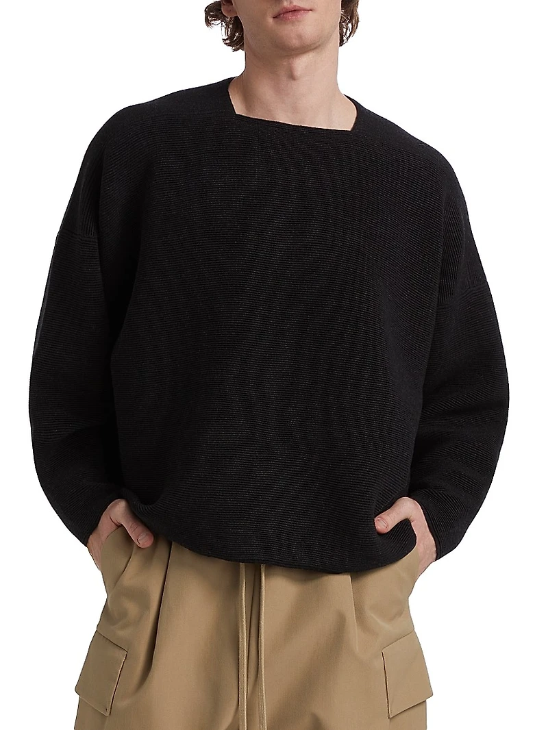 Ottoman Straight Neck Sweater
