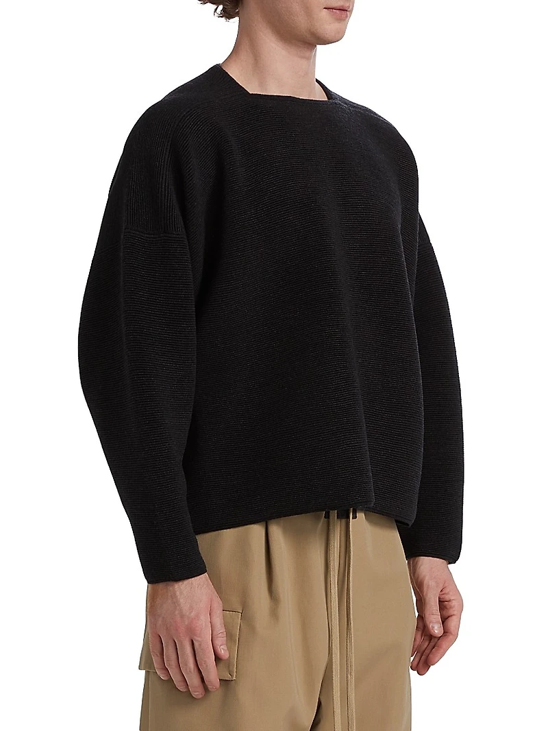 Ottoman Straight Neck Sweater