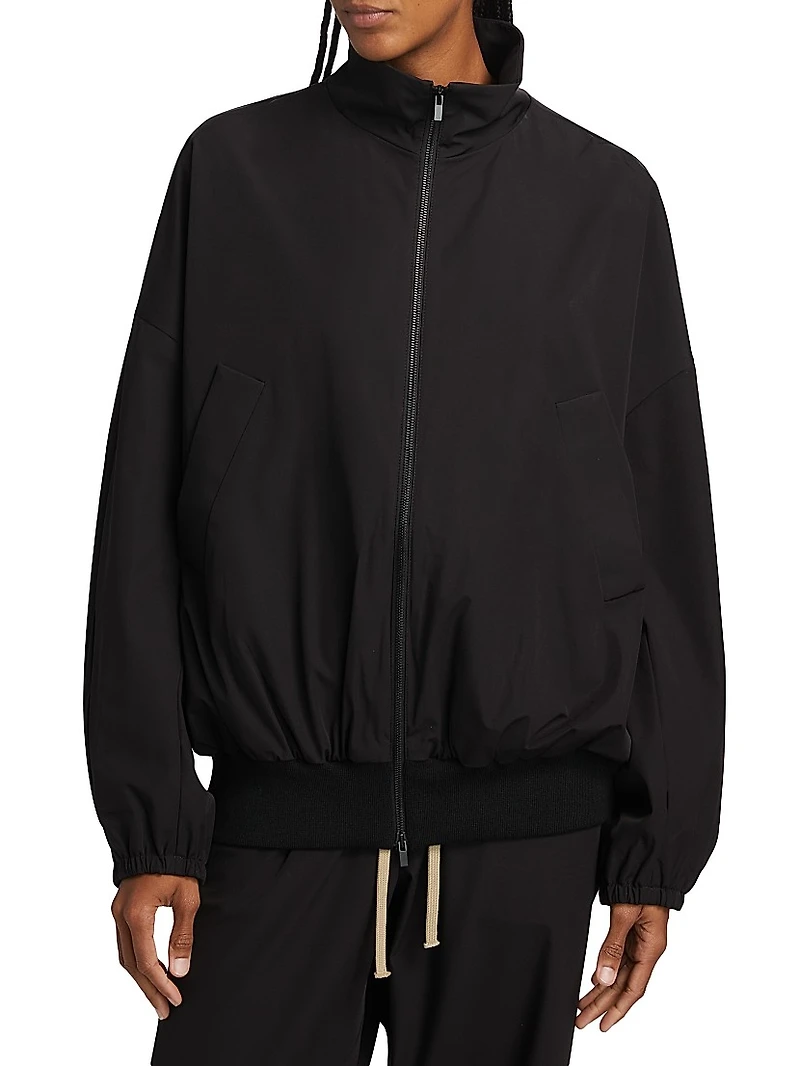 High Neck Vented Track Jacket