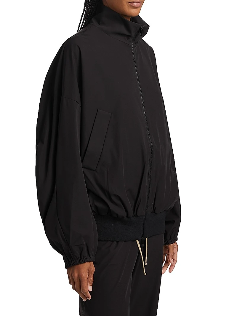 High Neck Vented Track Jacket