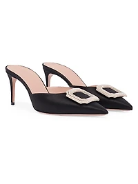 Mona 70MM Satin Mules