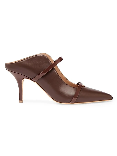 Maureen 70MM Leather Mules