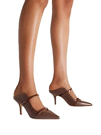Maureen 70MM Leather Mules