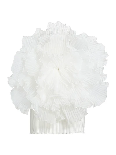 Fleur Pleated Puff Minidress