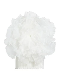Fleur Pleated Puff Minidress
