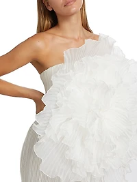 Fleur Pleated Puff Minidress